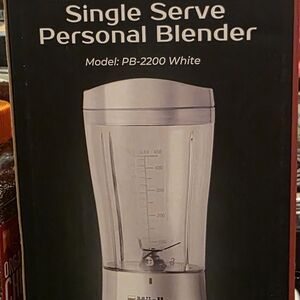 White Single Serve Personal Blender